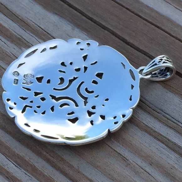 3 Celtic Wolves .925 Sterling Silver Pendant Triskele Triskelion Peter Stone - Picture 8 of 8